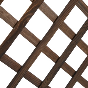 Jardinieră de Exterior cu Spalier, Grilaj pentru Plante Cățărătoare și Ghiveci, 72.5x31.5x149.5 cm, Lemn Natural - Img 9