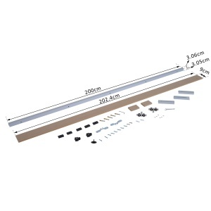 Kit Feronerie Rustic – 6 Piese pentru Usi Glisante din Lemn - Img 4