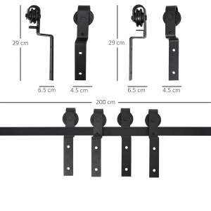 Kit Usi Glisante – Feronerie Otel Carbon 6.6 ft cu Role - Img 3
