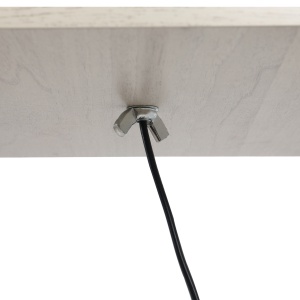 Lampa de Podea cu 3 Polite Integrate Cuplare E27 Putere 40W Stejar - Img 8
