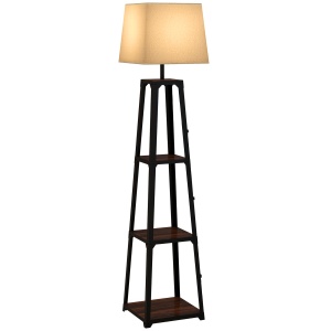 Lampa de Podea Rafturi Lampi Moderne Inalte Independente pentru Camera de Zi Dormitor cu Abajur din Material Textil lampa de masa veioza decor stil vintage decor casa iluminat casa lampa din rattan otel lemn metal - Img 1