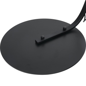 Lampa de Podea tip Arc cu Abajur din Tesatura Comutator cu Pedala Negru - Img 9