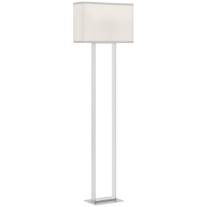 Lampadar de Podea cu Luminozitate Reglabilă și Întrerupător cu Pedală, Alb