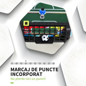 Masă de Fotbal cu 2 Panouri de Scor, din Lemn, Oțel Inoxidabil și Plastic, 86.5x43.5x63 cm, Multicolor - Img 5