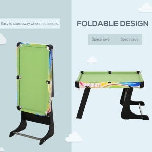 Masă de Joc 4 în 1 pentru Fotbal de Masă, Biliard, Air Hockey și Ping-Pong, 86,5x43,5x64 cm, Multicolor - Img 7