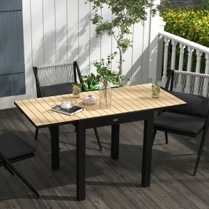 Masă extensibilă pentru terasă, cu 4-6 locuri, 81-162 cm - Img 2