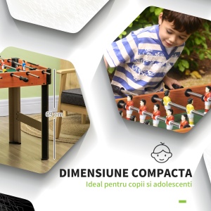 Masa Fotbal Arcade – Mini Joc Compact Cu 2 Mingi Incluse - Img 6