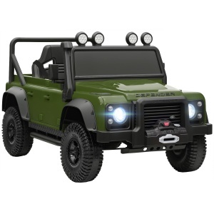 Mașină Electrică pentru Copii 3-5 Ani Land Rover 12V și Telecomandă Verde