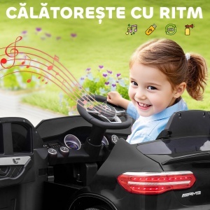 Masina Electrica pentru Copii Mercedes, Negru - Img 7