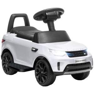 Mașinuță Electrică pentru Copii 18 Luni-5 Ani cu Licență Land Rover cu Muzică, USB și MP, 65x43x40 cm ,Alb - Img 1
