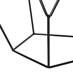 masuta geometrica, otel 54x54x44cm, negru - Img 7