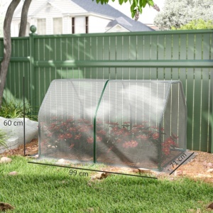 Mini Sera pentru gradina balcon din plastic PE otel cu inchidere cu fermoar alb transparent pentru fructe pentru legume pentru plante pentru flori - Img 3