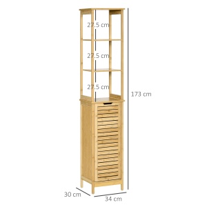 mobilier baie tip turn, lemn, 34x30x173 cm - Img 3