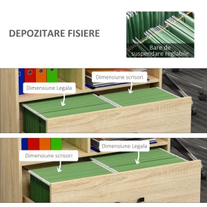 Mobilier Birou – Multifunctional din Lemn cu Suport Imprimanta - Img 6