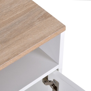 Mobilier TV 42” – Alb & Lemn Natural, Design Compact 105×52 cm - Img 9