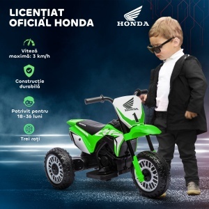 Motocicleta Copii 6V – Honda CRF450RL cu 3 Roti, Lumini & Sunete - Img 4