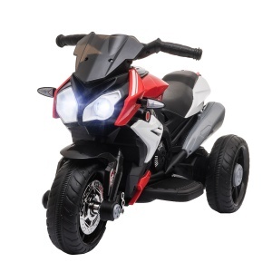 Motocicleta Electrica Copii 6V – Rosu/Negru cu Lumini & Sunete - Img 1