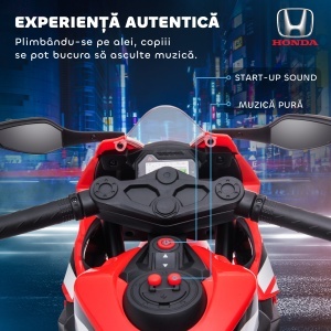 Motocicleta Electrică Copii 6V 3 km/h pentru Copii 3-5 ani - Roșie - Img 5
