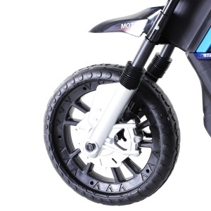 Motocicleta Electrică Copii cu Suspensie Dublă și Muzică și Lumini pentru Copii de la 3 la 8 ani Albastru - Img 9