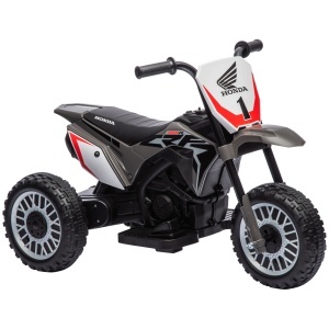 Motocicletă Electrică pentru Copii sub Licență Honda CRF450RL cu 3 Roți și Claxon, 71x40.5x43.5 cm, Gri - Img 1