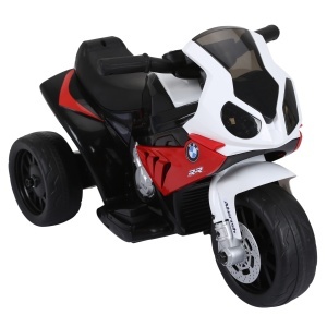 Motoreta Electrica pentru Copii BMW S1000RR Originala, 3 Roti cu Lumini si Sunete Reale, Rosu - Img 1