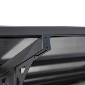 Pergola montata pentru gradina din policarbonat si aluminiu, montare reglabila, gri - Img 9