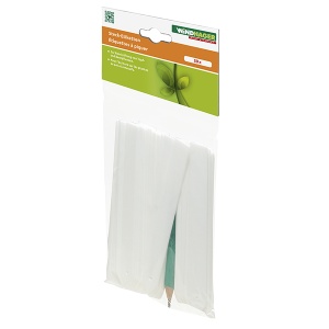 Placute plastic 50 buc 1,3x11cm pentru flori si plante + creion