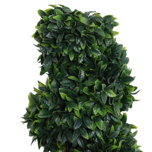 Plantă Artificială Decorativă Buxus în Spirală cu Ghiveci Inclus, Ф32x120 cm, Verde - Img 9