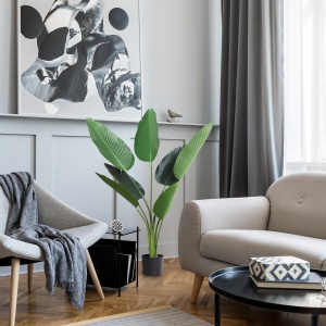Planta Artificiala Strelitzia – 120 cm pentru Interior/Exterior - Img 2