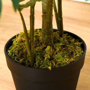 planta decorativa plastic, 20 frunze, 140cm, verde - Img 8