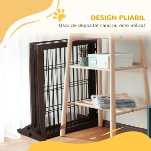 Poarta Animale – Pliabila, Cadru din Lemn Pin pentru Usi & Holuri - Img 5