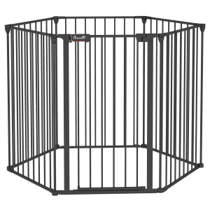 Poarta Siguranta Pliabila – Pentru Caini de Talie Medie, Metal & Plastic