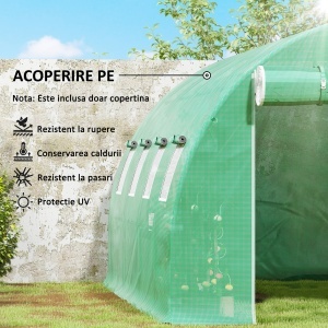Prelata Sera 4×3×2 m – Cu 8 Ferestre, Usa Rulanta si Margini - Img 6
