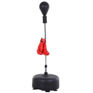 Punching Ball – Sac de Box Sol Reglabil cu Manusi Incluse
