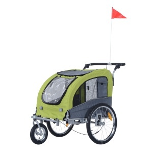 Remorca Bicicleta Caini – 130×90×110 cm, Verde & Ventilata - Img 1