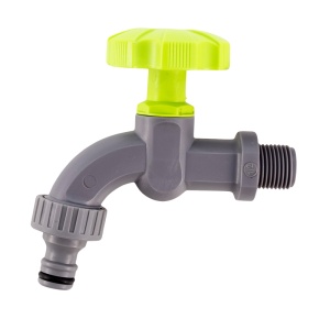 Robinet dublu serviciu din plastic 3/4"