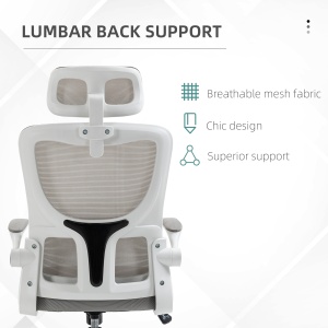Scaun Birou Ergonomic – Cu Tetiera Reglabila & Suport Lombar - Img 6