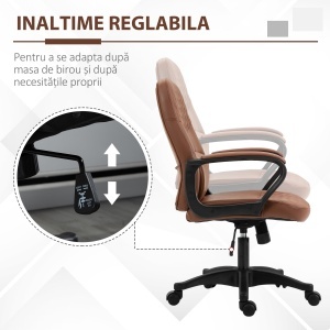 Scaun Birou Masaj – Maro, Reglabil, Piele Ecologica - Img 5