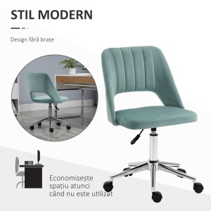Scaun de Birou Ergonomic pentru Birou, cu Inaltime Reglabila Verde - Img 5