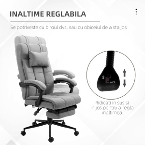 Scaun Ergonomic Rabatabil – Tetiera & Suport Picioare - Img 4