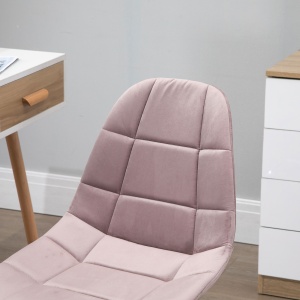 Scaun Pivotant pentru Birou Ergonomic Reglabil Roz - Img 7