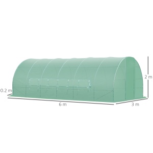 Sera de Gradina Tunel pentru Cultivare Plante în PE, 600x300x200cm, ușă unică - Img 3