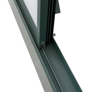 Sera din aluminiu kit sera de gradina walk-in din policarbonat cu ventilatie 244 x 500 x 216cm, Transparenta - Img 9