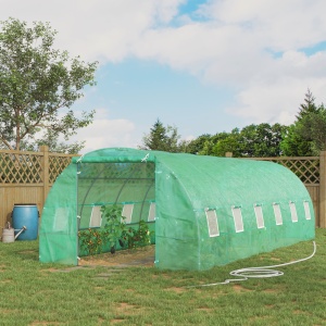 Sera Gradina 3×2 m, Verde, PE & Cadru din Otel - Img 2