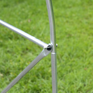 Seră Tip Tunel Anti-UV cu 6 Ferestre cu Plasă și Intrare Rulabilă, Metal și PE, 4x2x2 m, Alb - Img 8