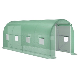 Sera Tunel Verde 500×200×205 cm – Cadr, Otel & 8 Ferestre - Img 1