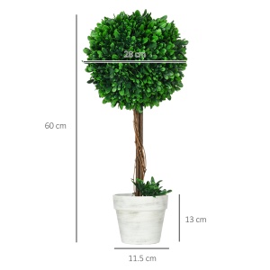 Set 2 Plante Artificiale – Frunze de Santal, Design Bila Decorativa - Img 3