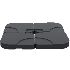 Set 4buc Baza pentru Umbrela de Gradina in Plastic 50 × 50 × 7.5cm