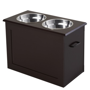 set boluri pentru caini, 60x30x41 cm, maro - Img 1