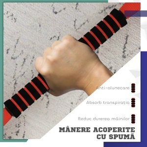 Set de Greutăți pentru Sală 4 în 1 din Plastic și Nisip, Roșu - Img 6
